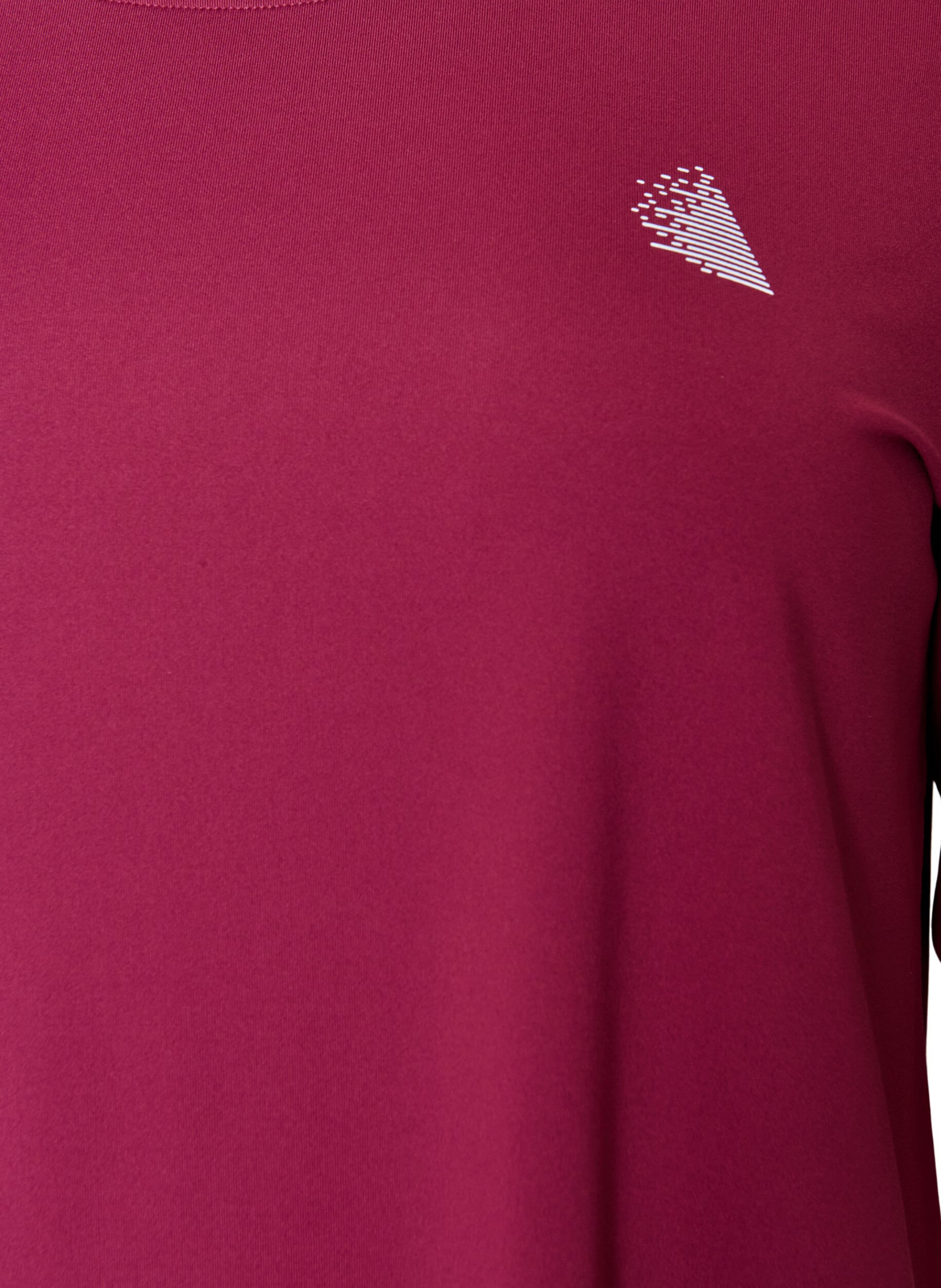ZizziTr&auml;ningstr&ouml;ja med 3/4 &auml;rmar, Rosa, Packshot image number 2