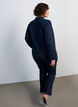 Figurn&auml;ra jacka i denim med dragkedja, Bl&aring;, Model image number 2