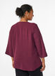 Blus med 3/4-&auml;rm, M&ouml;rk Bordeaux, Model image number 2