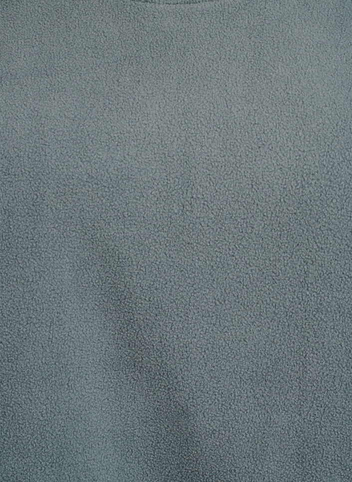 L&ouml;s blus i fleece med fickor, Gr&ouml;n, Packshot image number 2