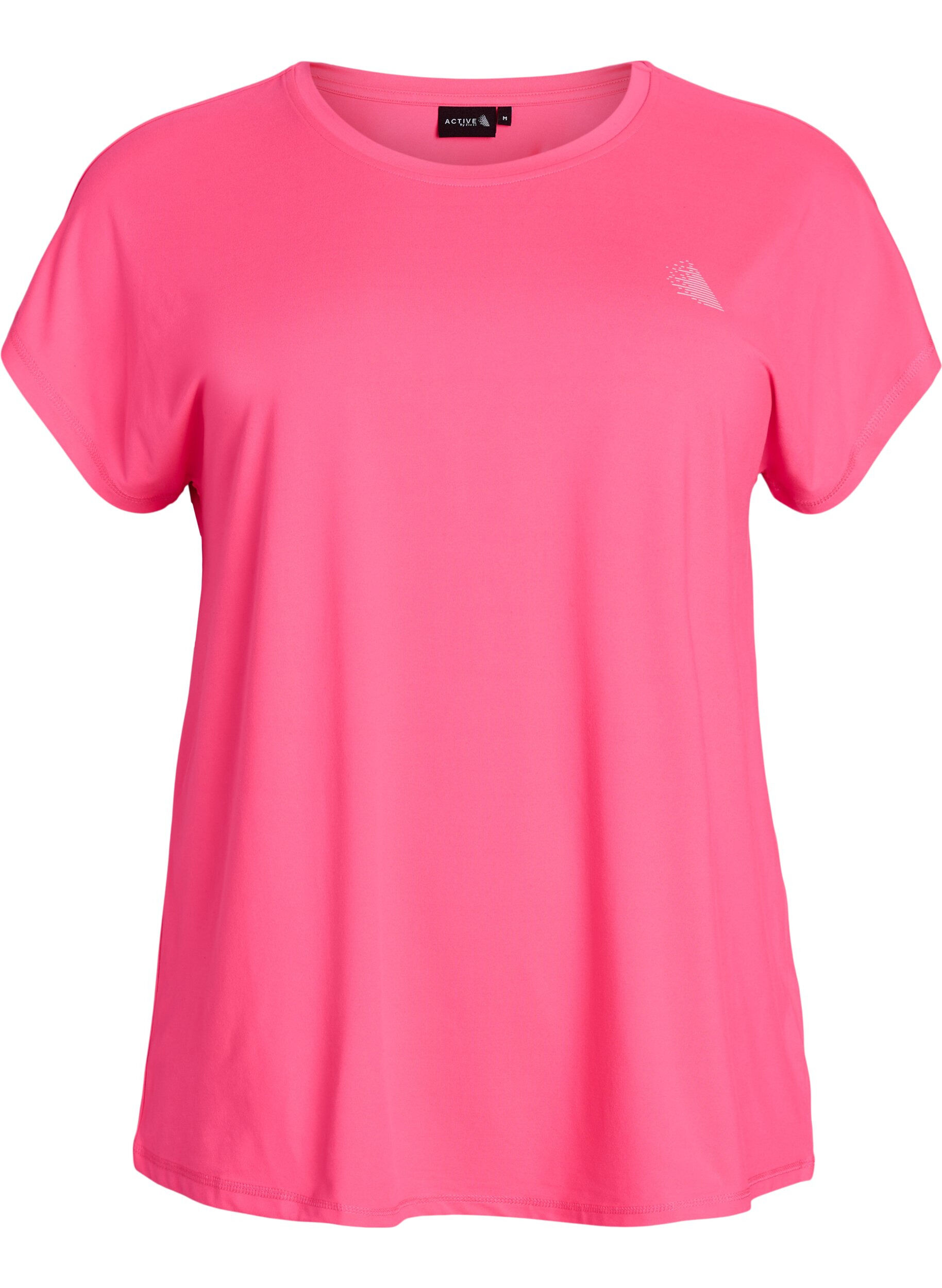 ZizziEnf&auml;rgad tr&auml;nings-T-shirt, Rosa, Packshot image number 0