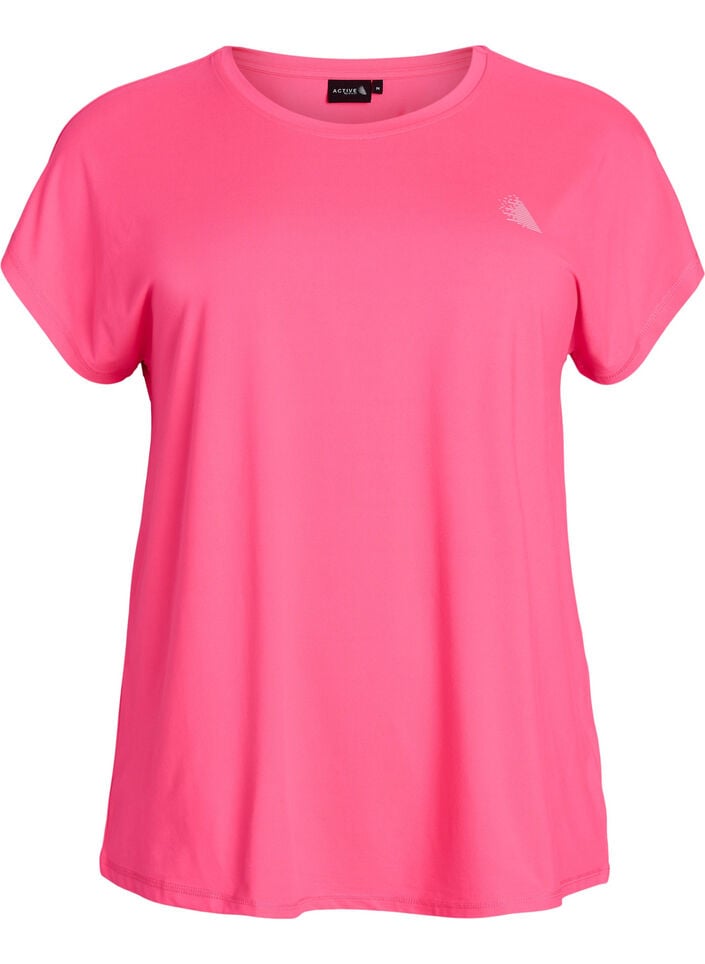 Enf&auml;rgad tr&auml;nings-T-shirt, Rosa, Packshot image number 0
