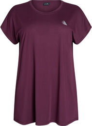 Lång tränings-t-shirt, Röd