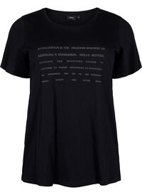 T-shirt med textmotiv