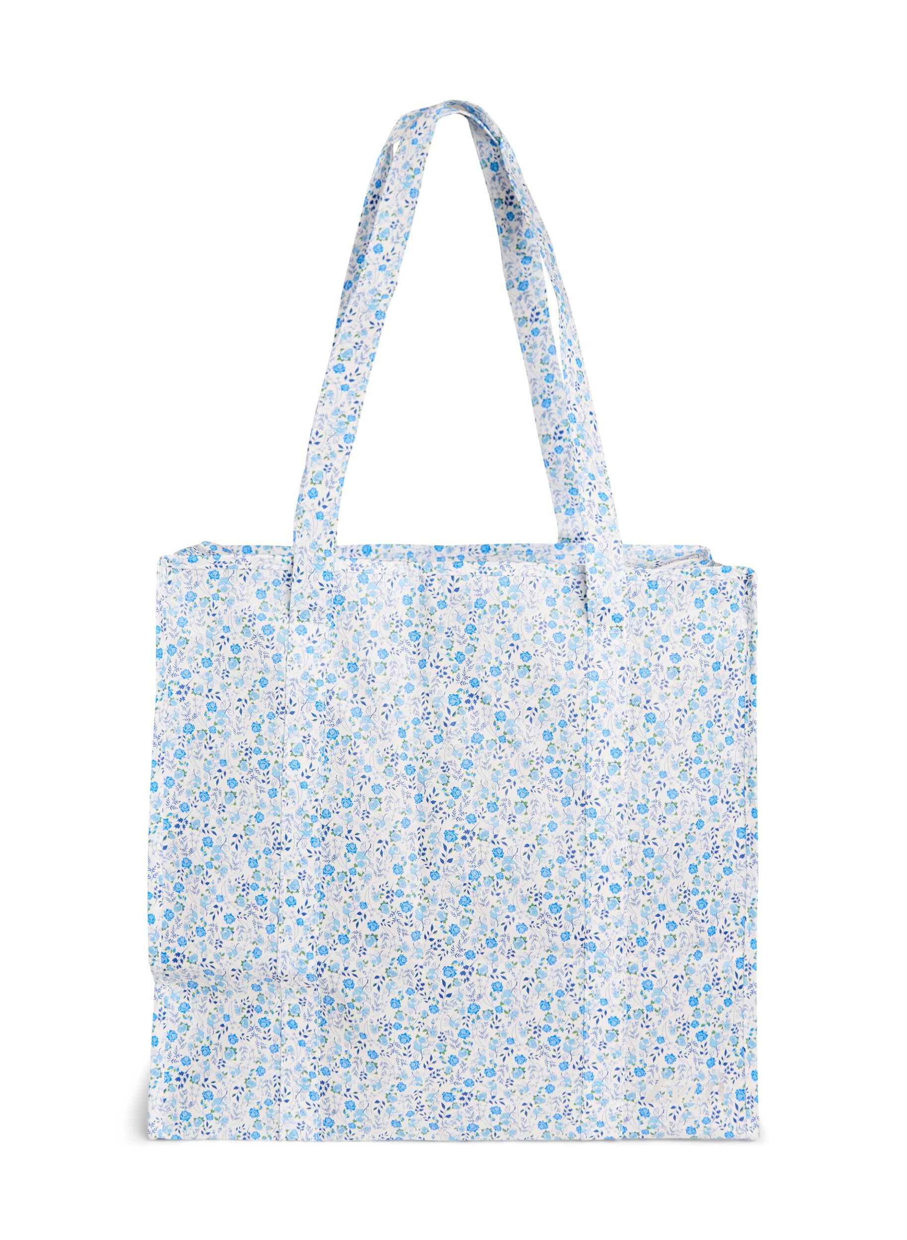 ZizziShoppingv&auml;ska med dragkedja, Bl&aring;, Packshot image number 1