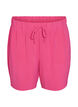 Shorts med fickor och res&aring;r i midjan, Rosa, Packshot image number 0