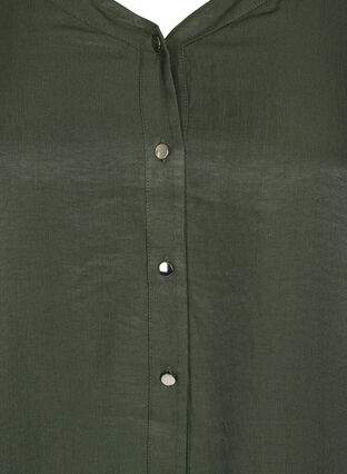 Tunika med knappar och 3/4 ärmar, Deep Depths, Packshot image number 2