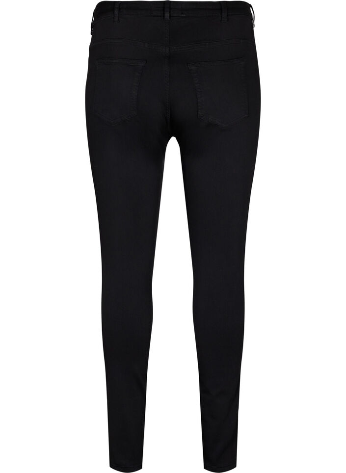 Stay black Amy jeans med hög midja, Black, Packshot image number 1