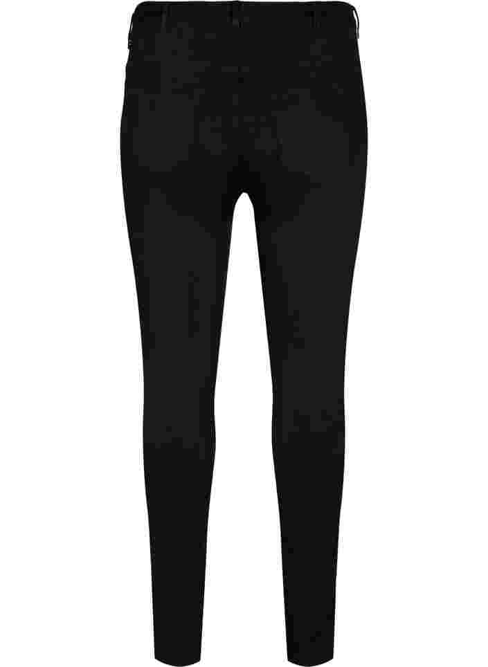 Stay black Amy jeans med hög midja, Black, Packshot image number 1