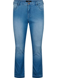 Slim fit Emily jeans med normalhög midja, Light blue, Packshot