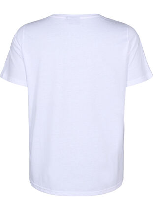 T-shirt från FLASH med tryck, Bright White Love, Packshot image number 1