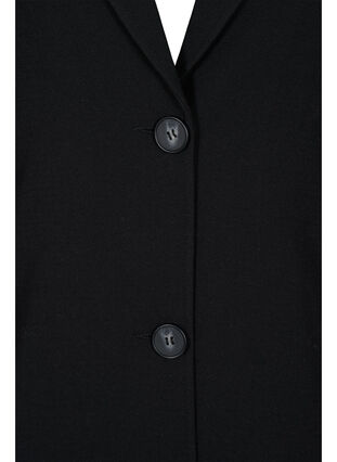 Klassisk kappa med knappstängning, Black, Packshot image number 2