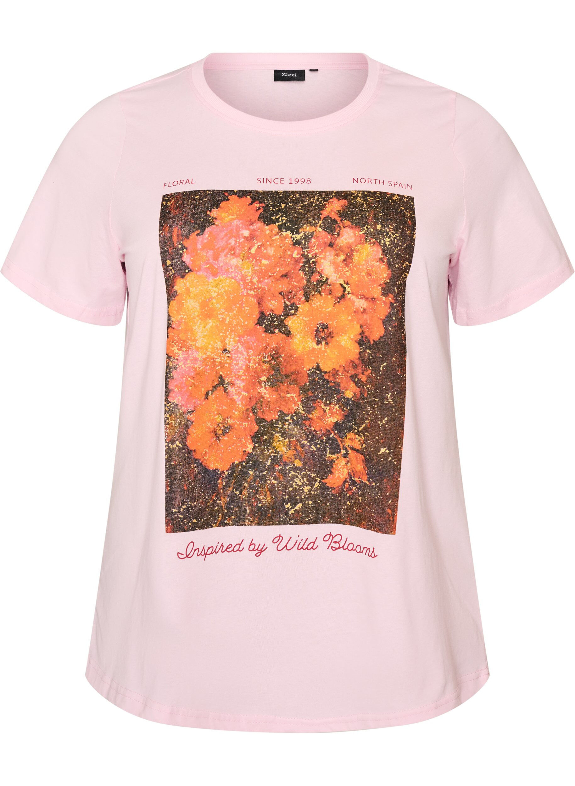 T-shirt i bomull med tryck framtill