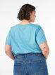 T-shirt i bomull med tryck, Bl&aring;, Model image number 2