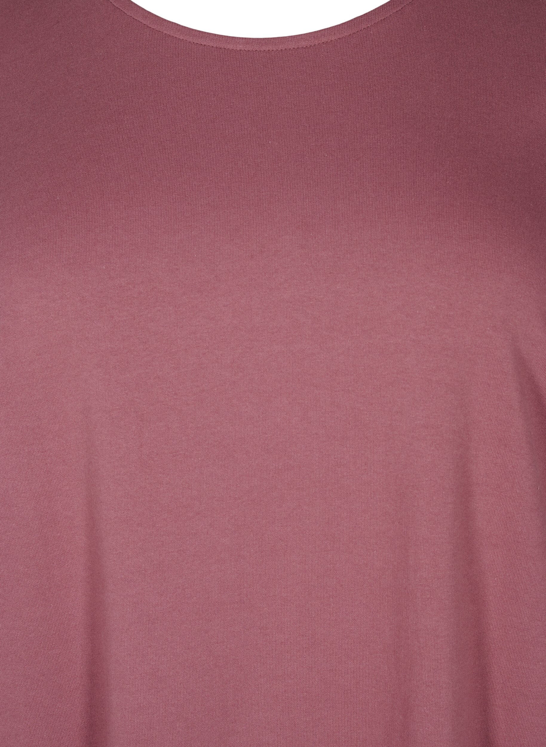 Zizzi Ballongkl&auml;nning i bomull med fickor, Rosa, Packshot image number 2