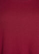 Blus i ribbad jersey med korta &auml;rmar, M&ouml;rk Bordeaux, Packshot image number 2