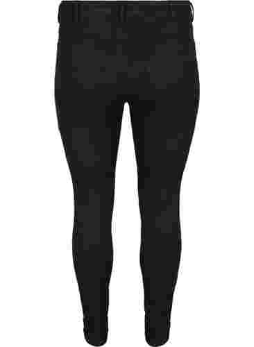 Super slim Amy jeans med hög midja, Black, Packshot image number 1