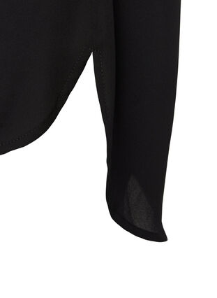 Blus med korsdetalj på baksidan, Black, Packshot image number 3