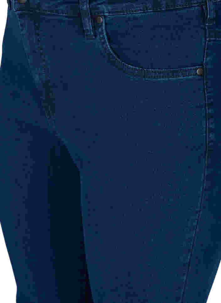 Super slim Amy jeans med hög midja, Dark blue, Packshot image number 2