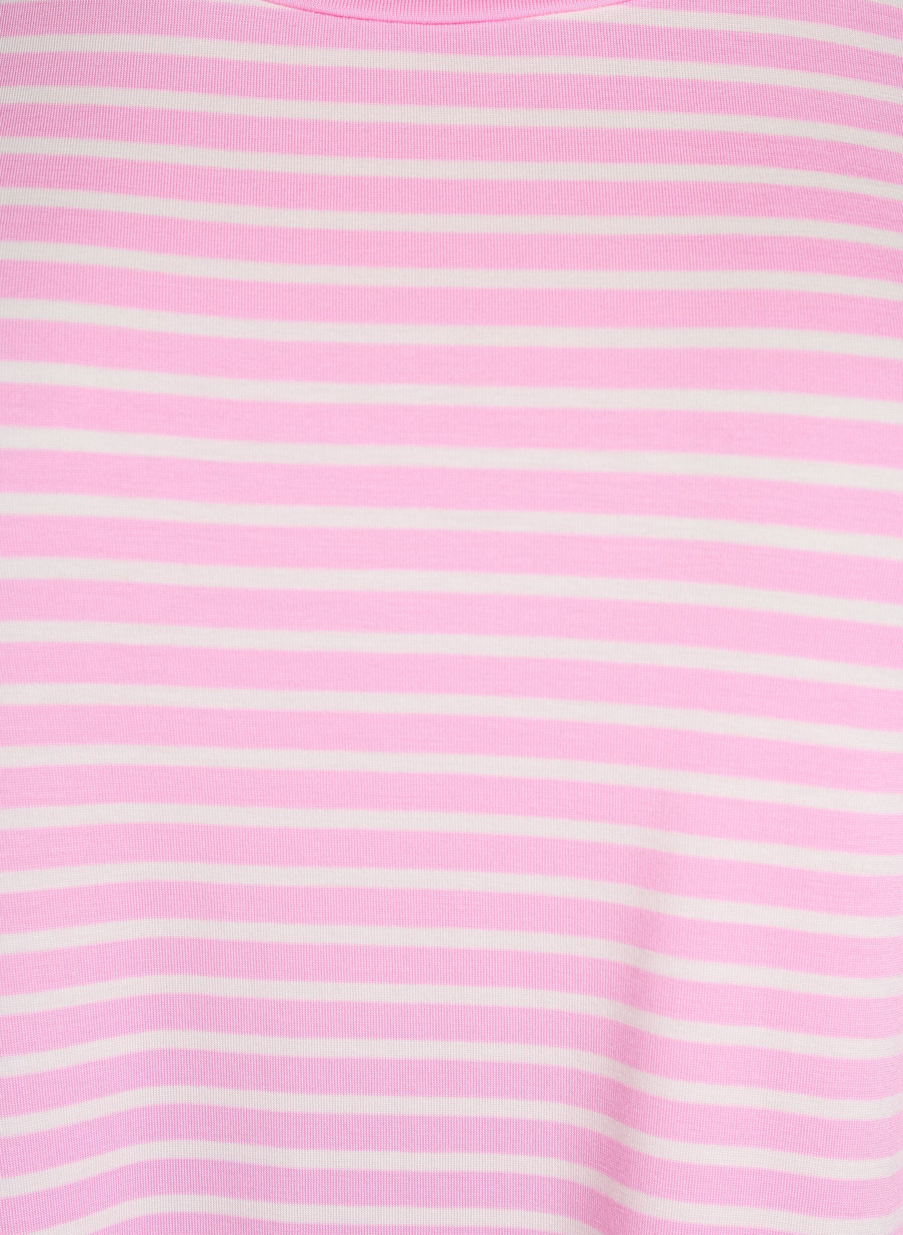ZizziT-shirt i TENCEL&trade; Lyocell med r&auml;nder, Rosa, Packshot image number 2