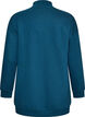 L&aring;ng sweatshirt med h&ouml;g krage och broderad text, Bl&aring;, Packshot image number 1