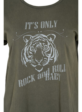 T-shirt i ekologisk bomull med tryck, Ivy acid Lion as s, Packshot image number 2