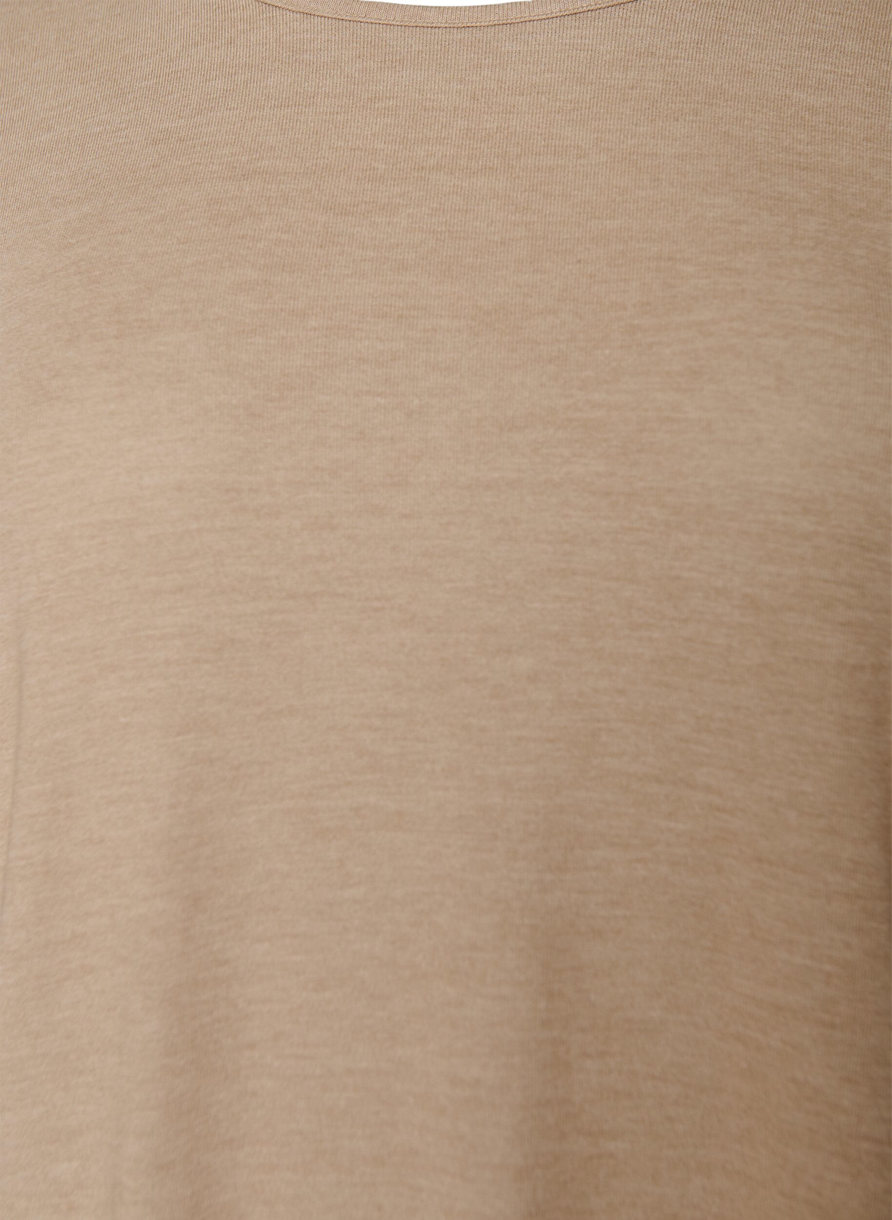 Zizzi Jerseyblus med 3/4-&auml;rm, Beige, Packshot image number 2