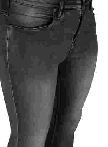 Super slim Amy jeans med hög midja, Dark Grey Denim, Packshot image number 2