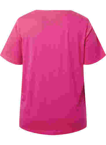T-shirt från FLASH med tryck, Raspberry Rose, Packshot image number 1