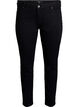 Emily-jeans med smal passform och normal midja, Svart, Packshot image number 0