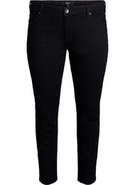 Emily-jeans med smal passform och normal midja, Svart