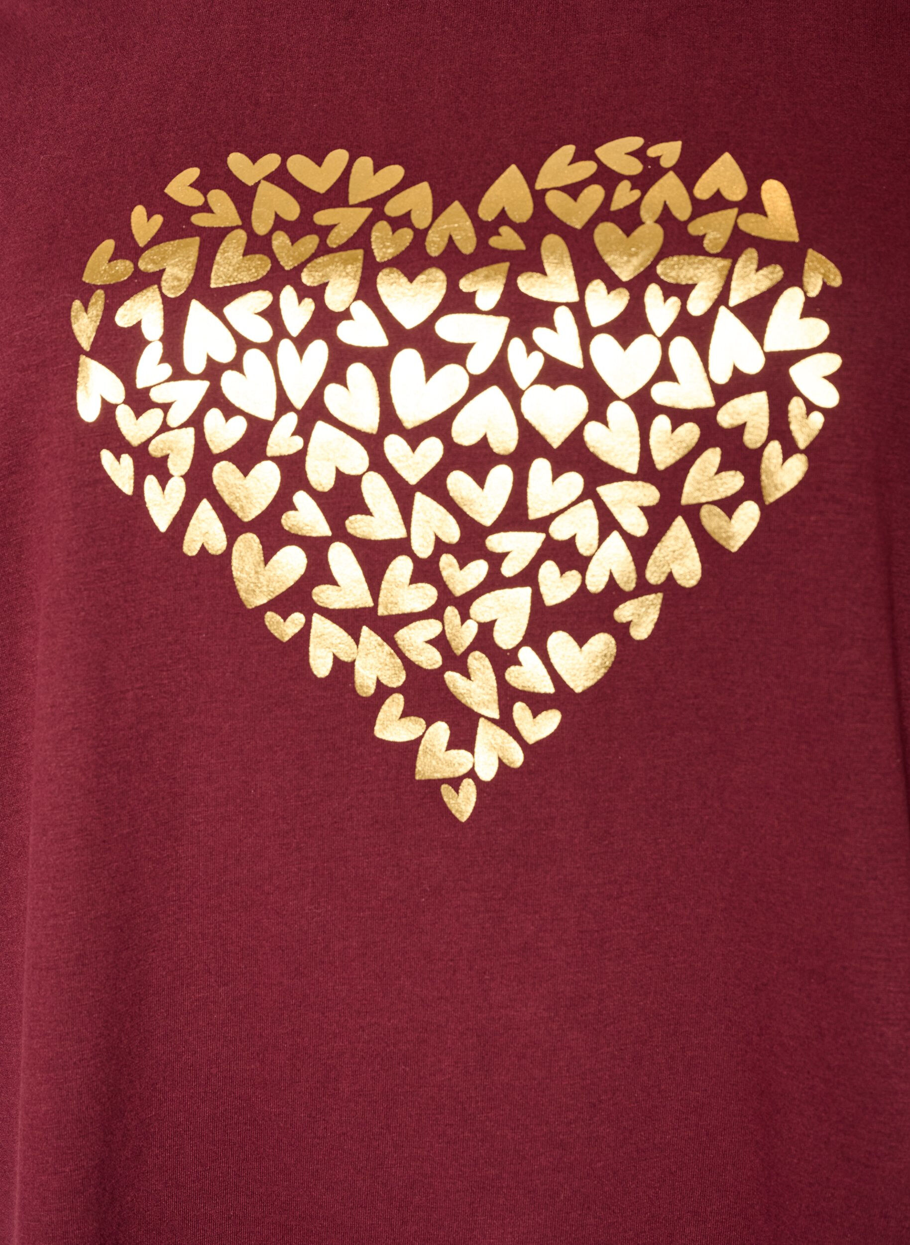 ZizziT-shirt med tryck, R&ouml;d, Packshot image number 2