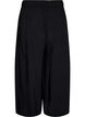 Culottes i viskos med h&ouml;g midja och vida ben, Svart, Packshot image number 1