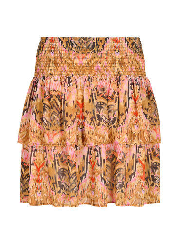 Mönstrad kjol med smock, Colorful Ethnic, Packshot image number 1