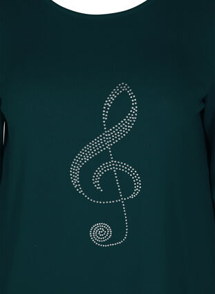 Långärmad tröja med dekorativt mönster, Ponderosa Pine, Packshot image number 2