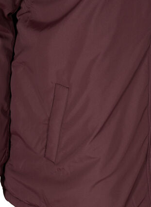 Jacka med krage av pälsimitation och justerbar midja, Fudge, Packshot image number 3