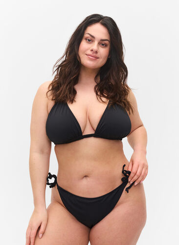 Bikinitrosa med knytband, Black, Model image number 0