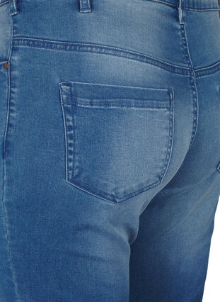 Slim fit Emily jeans med normalhög midja, Light blue, Packshot image number 3