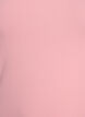 Solid f&auml;rg bas topp i bomull, Rosa, Packshot image number 2