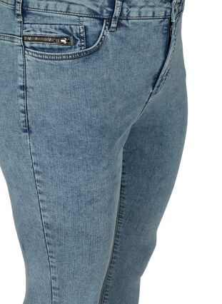 Stentvättade Amy jeans med hög midja, Stone Washed, Packshot image number 2