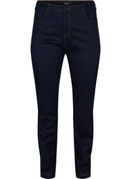 Slim fit Emily jeans med normalh&ouml;g midja, Bl&aring;