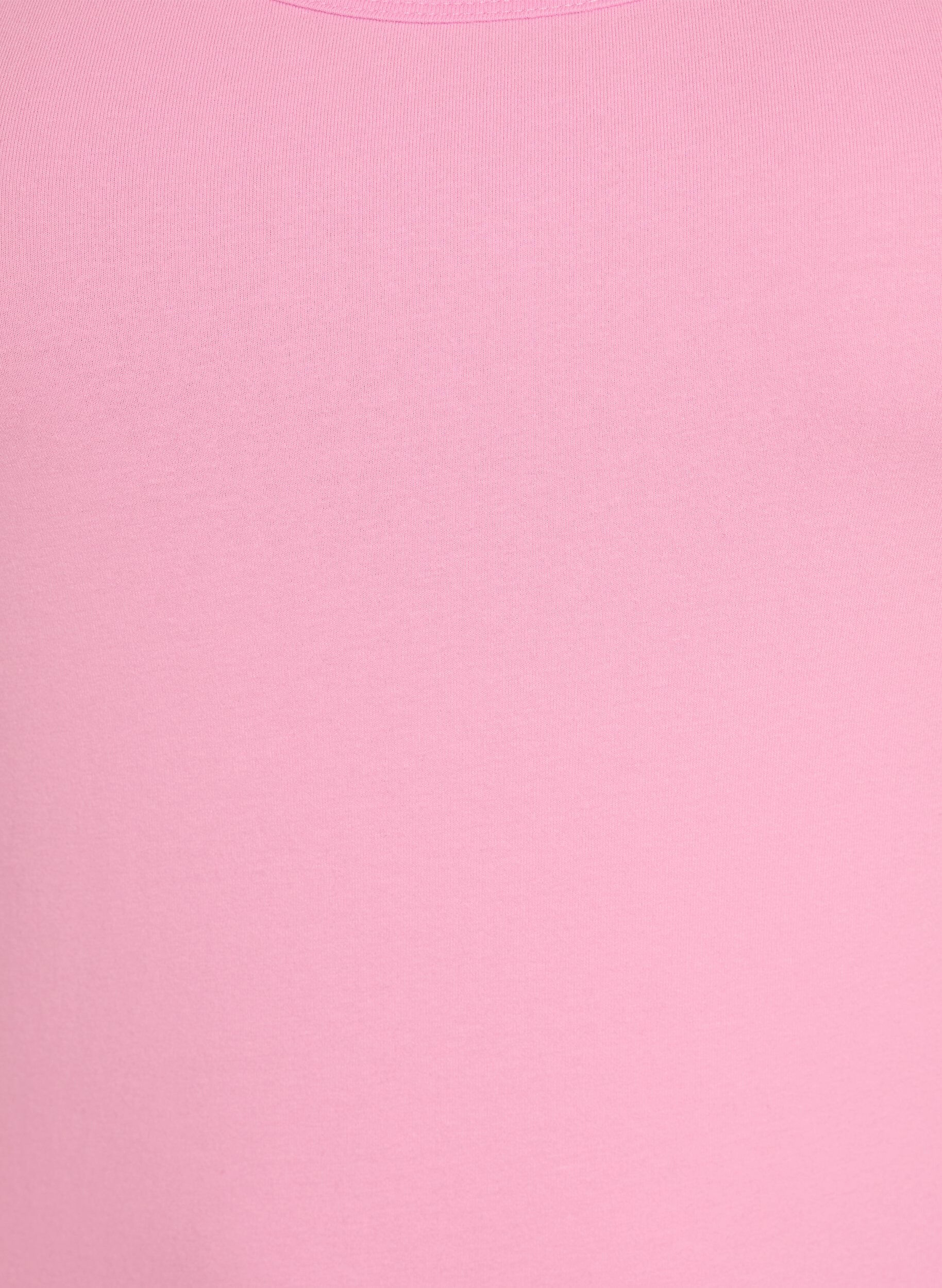 ZizziSolid f&auml;rg bas topp i bomull, Rosa, Packshot image number 2