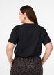 T-shirt i ekologisk bomull med rund halsringning, Black, Model image number 1