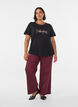 T-shirt med tryck, Svart, Model image number 1