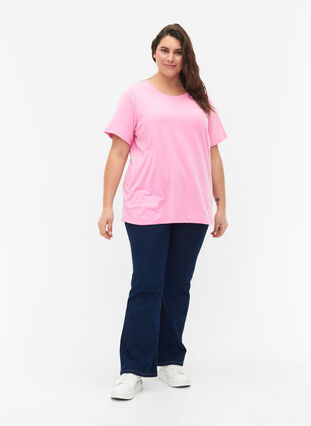 FLASH - T-shirt med rund halsringning, Begonia Pink, Model image number 2
