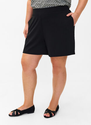 FLASH - Löst sittande shorts med fickor, Black, Model image number 2