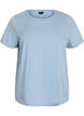 T-shirt i ekologisk bomull med grafiskt tryck, Bl&aring;, Packshot image number 0