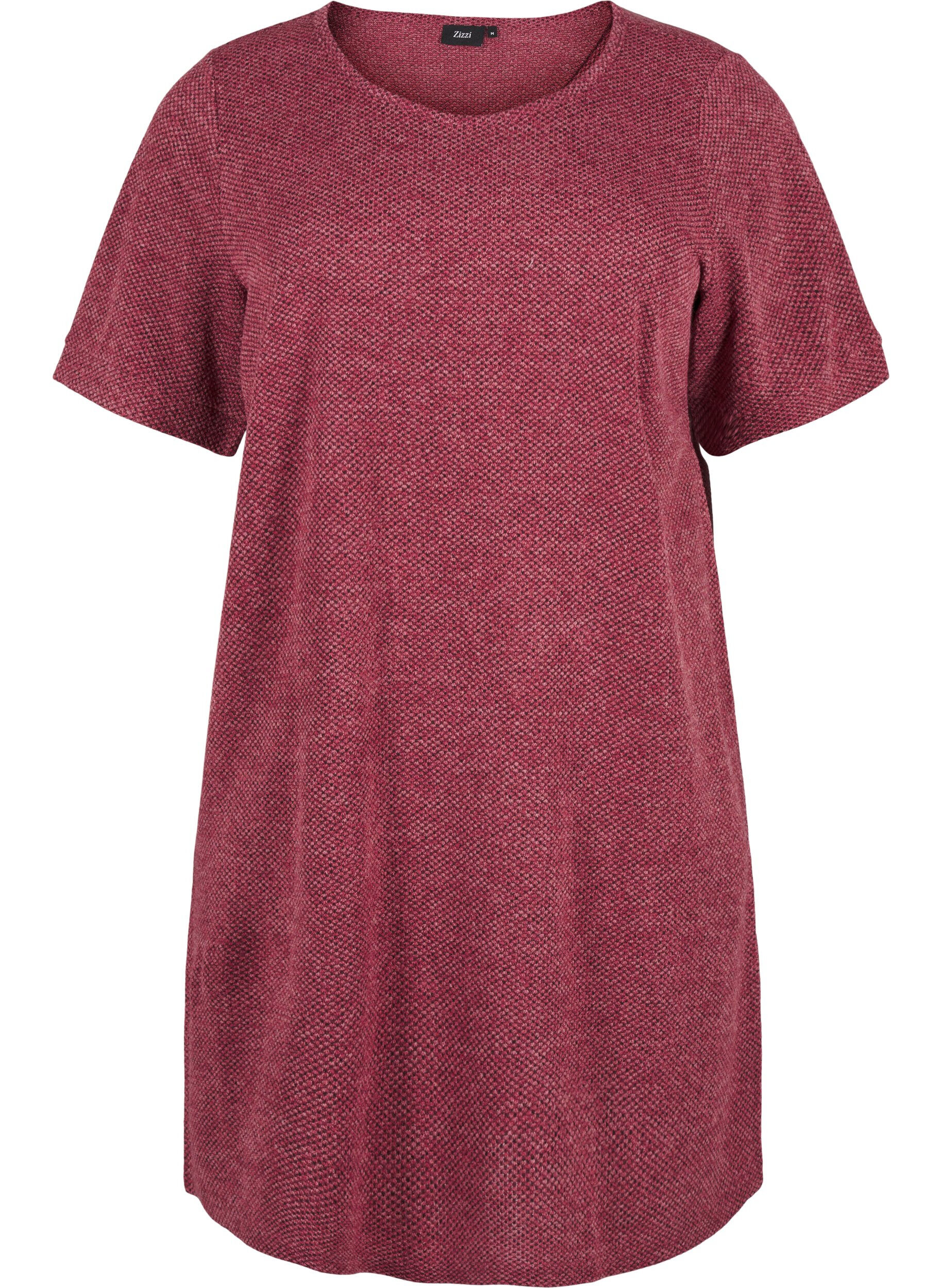 Zizzi T-shirtkl&auml;nning med korta &auml;rmar, Dry Rose, Packshot image number 0
