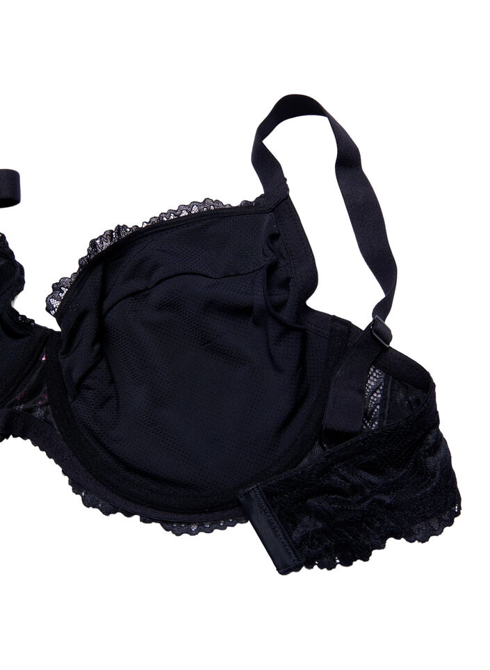 Support the breasts – bygel-bh för bröstprotes, Black, Packshot image number 3