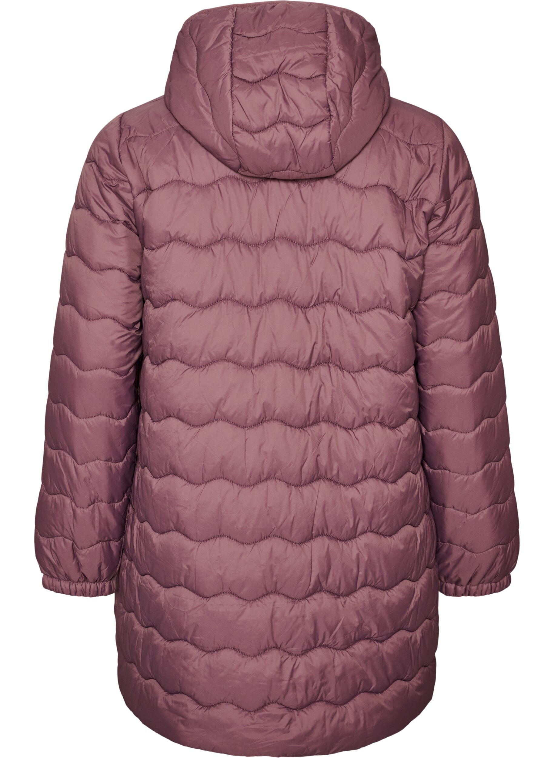 ZizziQuiltad jacka, Rosa, Packshot image number 1